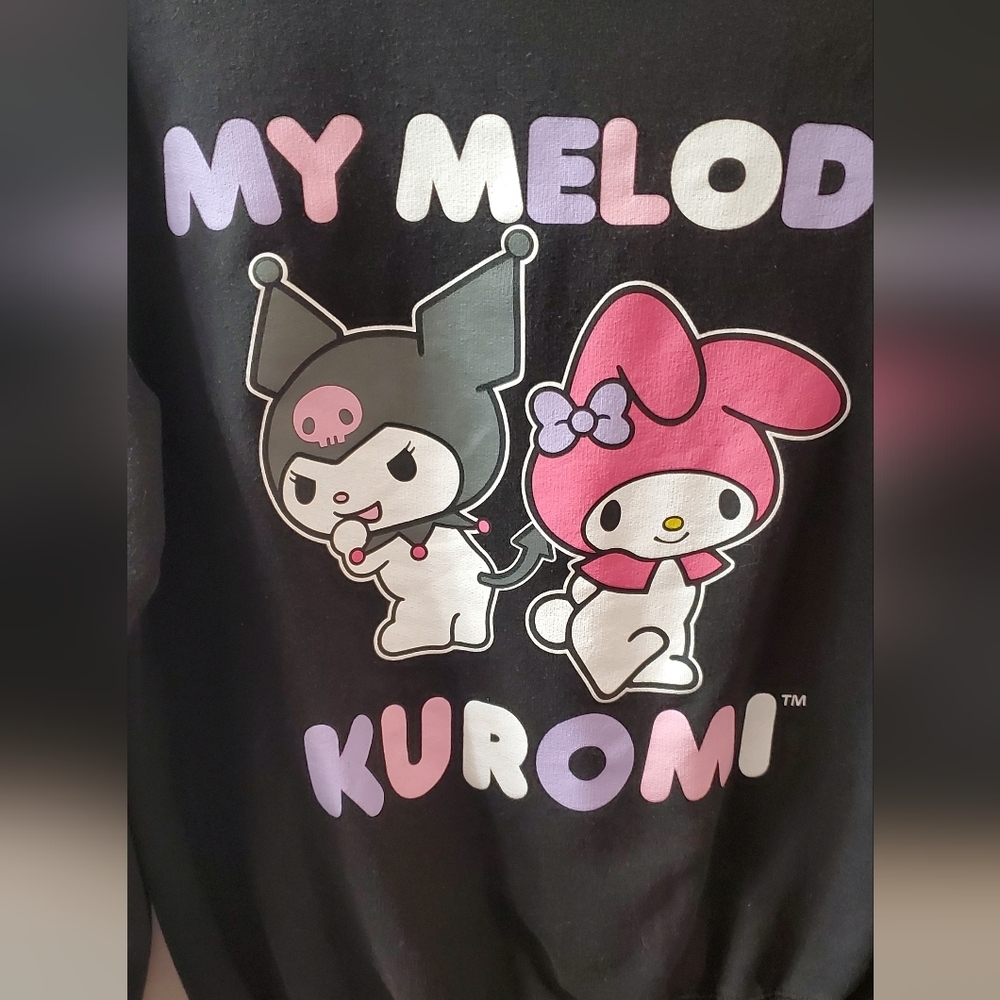 My Melody Kuromi Black Sweatshirt. SZ M - Picture 7 of 7